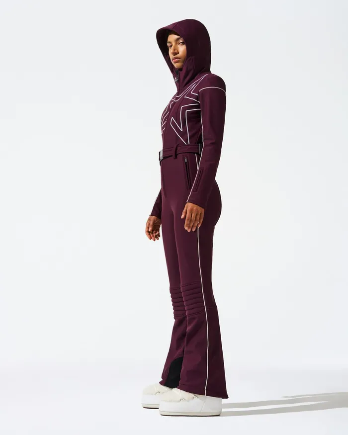 Perfect Moment Star Ski Suit Burgundy Women Ski Suits