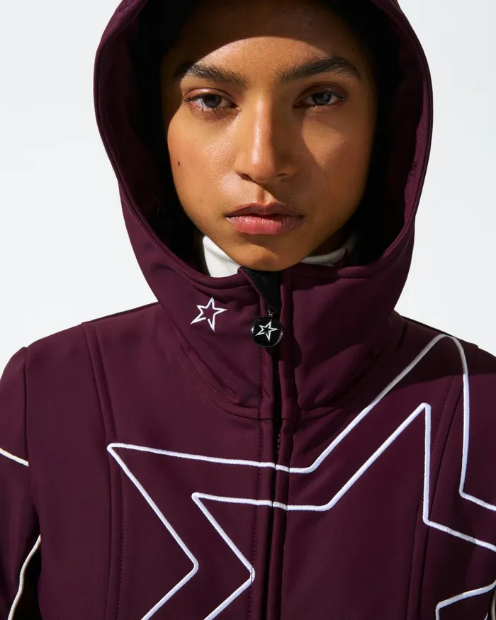 Perfect Moment Star Ski Suit Burgundy Women Ski Suits