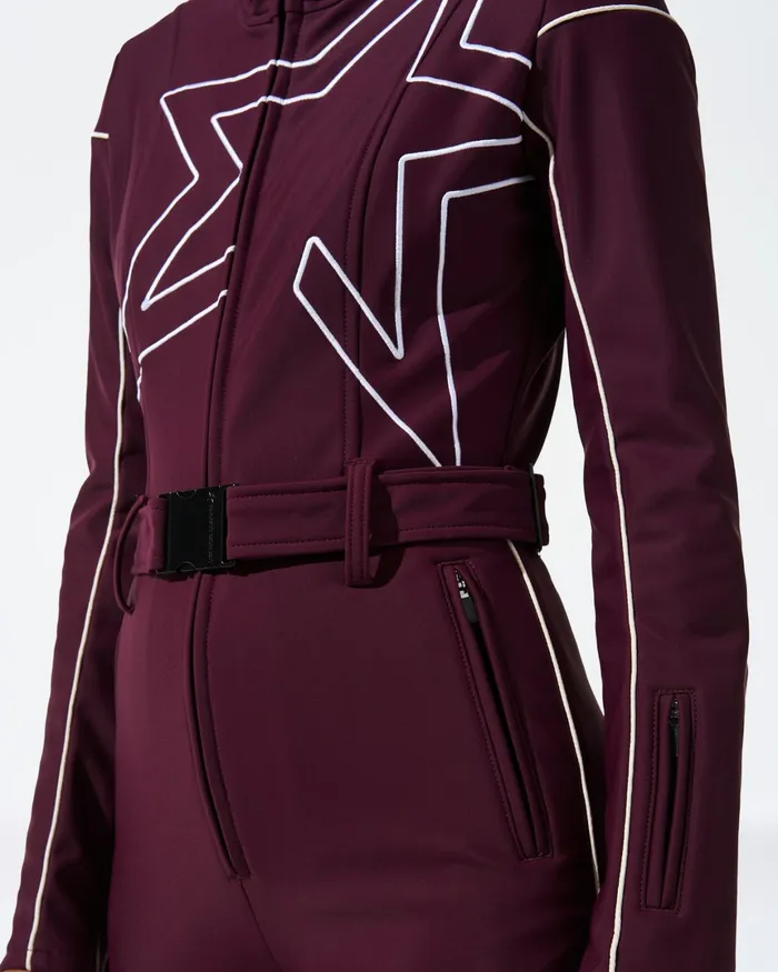 Perfect Moment Star Ski Suit Burgundy Women Ski Suits