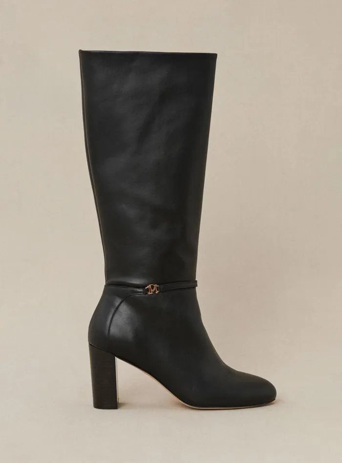 Petite Mendigote Boots Fw24 Bottes A Talon Ciano Black 8211 Women
