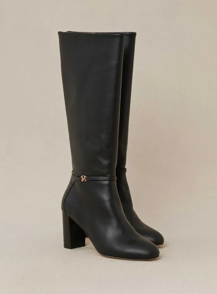 Petite Mendigote Boots Fw24 Bottes A Talon Ciano Black 8211 Women
