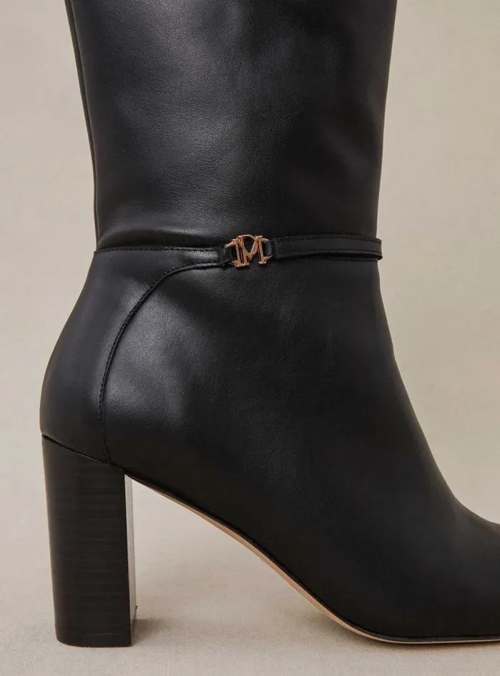 Petite Mendigote Boots Fw24 Bottes A Talon Ciano Black 8211 Women