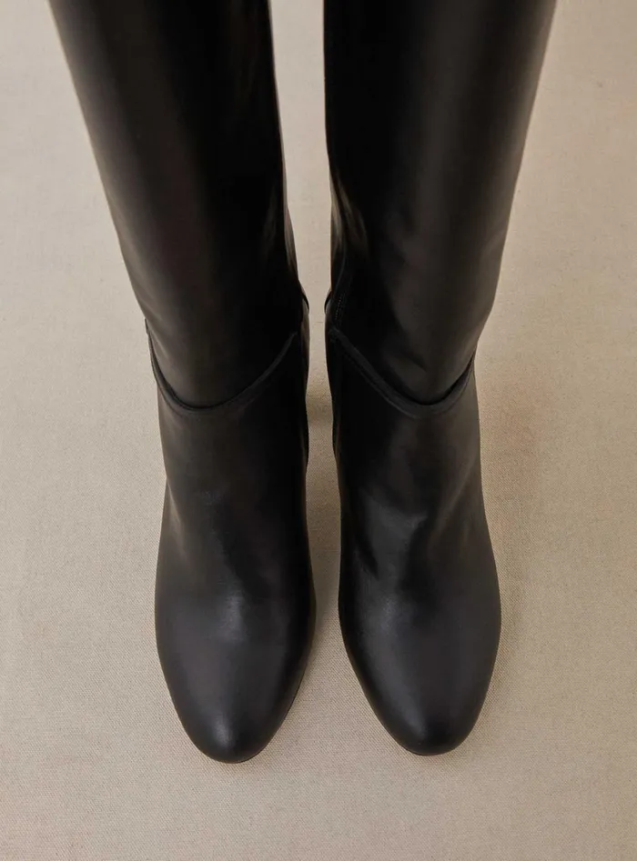 Petite Mendigote Boots Fw24 Bottes A Talon Ciano Black 8211 Women