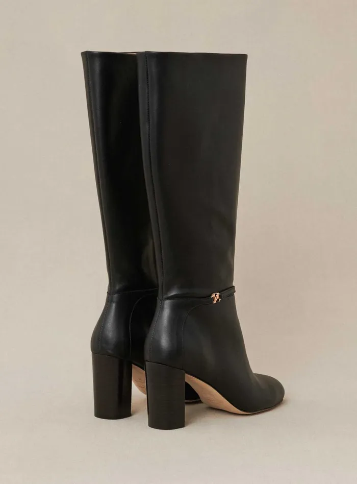 Petite Mendigote Boots Fw24 Bottes A Talon Ciano Black 8211 Women