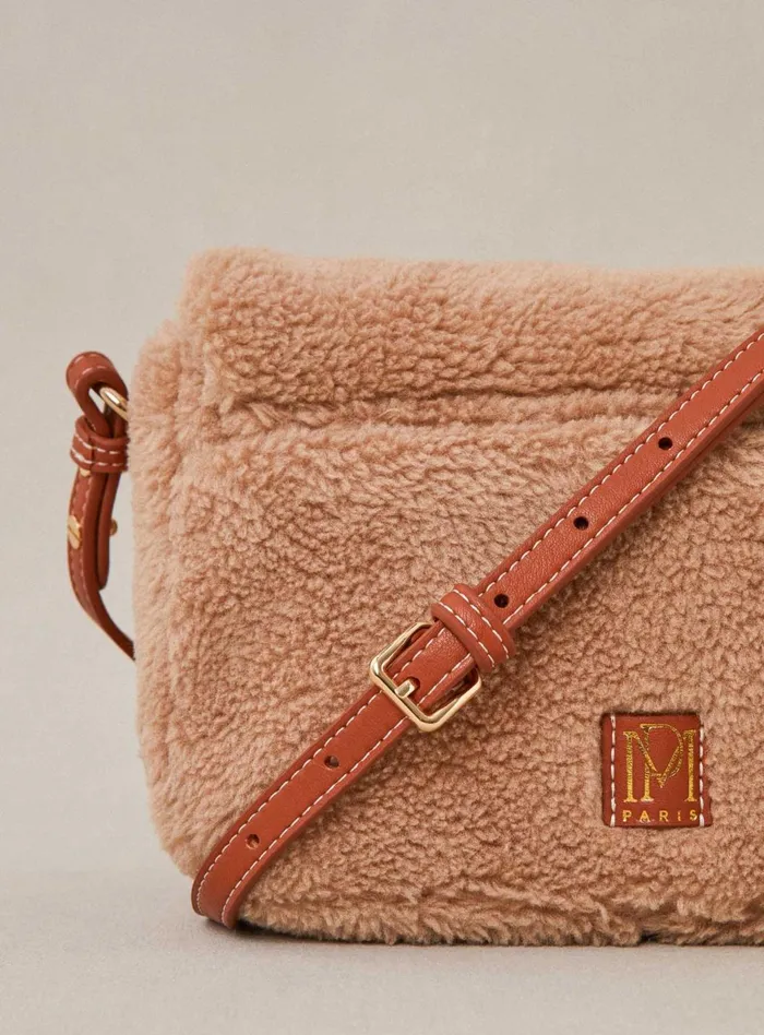 Petite Mendigote Leather Bags Fw24 Sac Servan Fausse Fourrure Camel 8211 Women