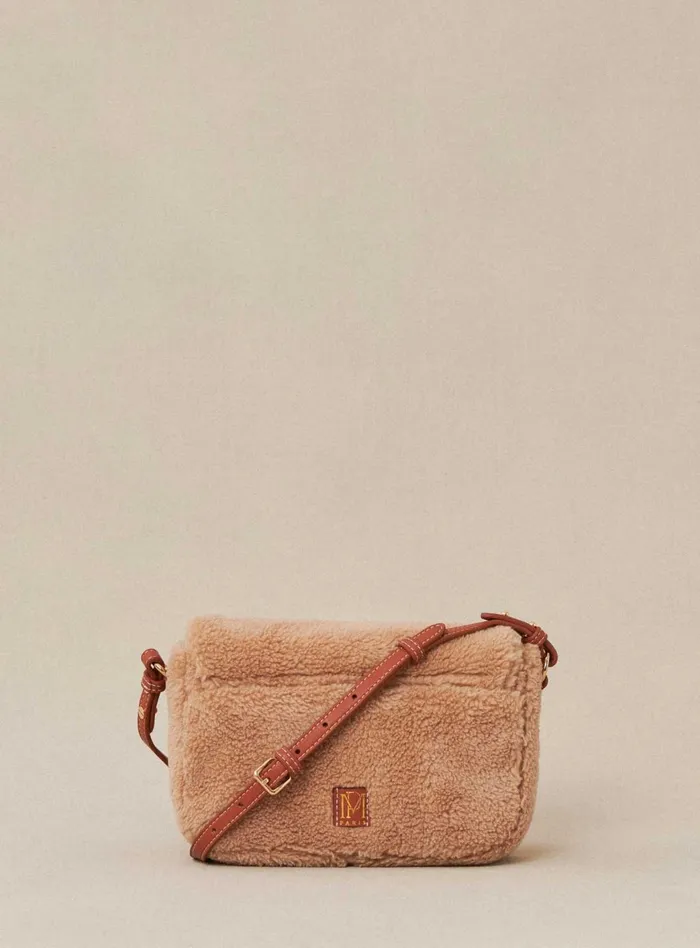 Petite Mendigote Leather Bags Fw24 Sac Servan Fausse Fourrure Camel 8211 Women