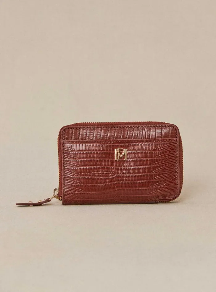 Petite Mendigote Little Leather Shop Fw24 Porte Carte Edouard Serpent Cognac 8211 Women Petite Mendigote Little Leather Shop Fw24 Porte Carte Edouard Serpent Cognac 8211 Women