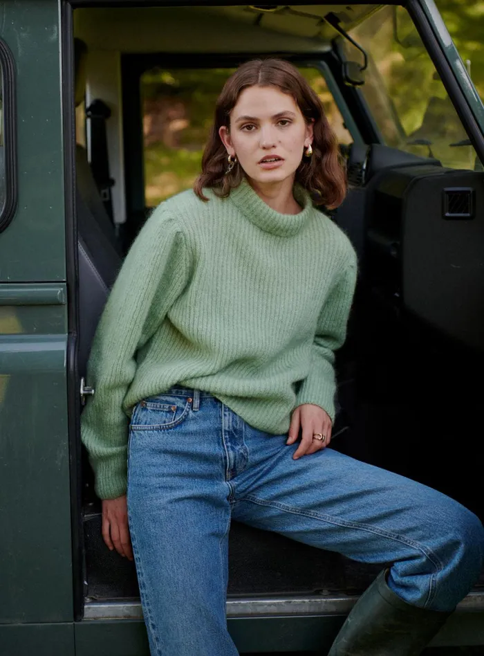 Petite Mendigote Meshes Fw24 Pull Manches Longues Mimi Meadow 8211 Women