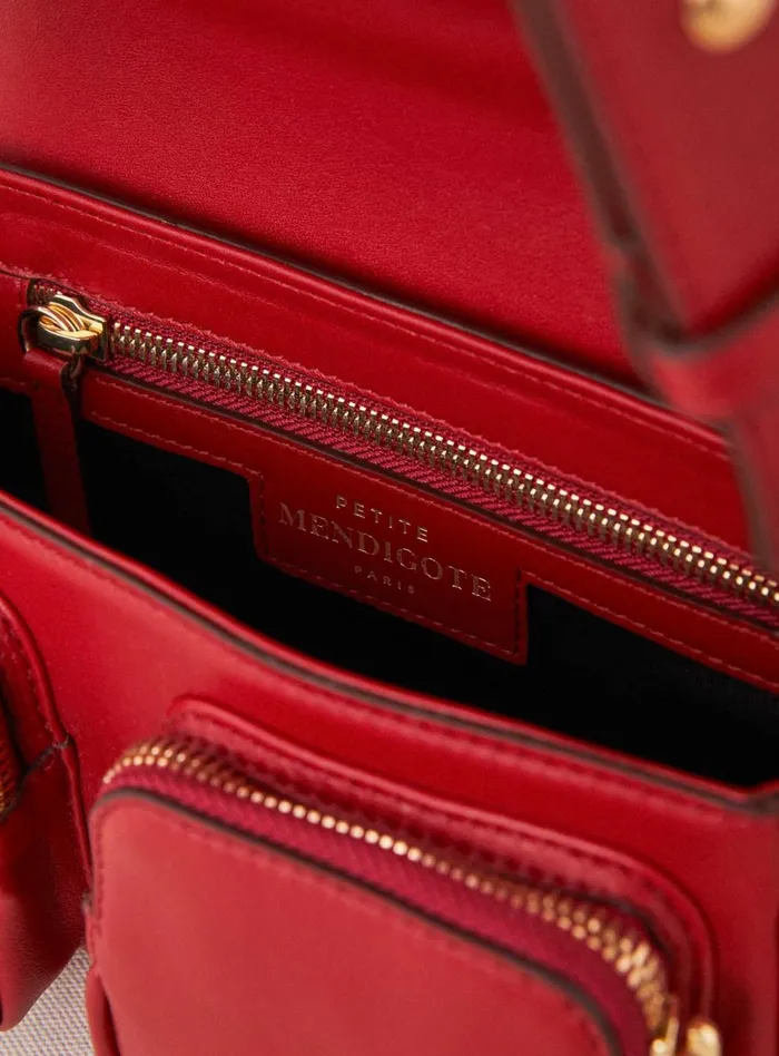 Petite Mendigote Shoulder Bags Fw24 Sac Mini Steve Multipoches Red 8211 Women