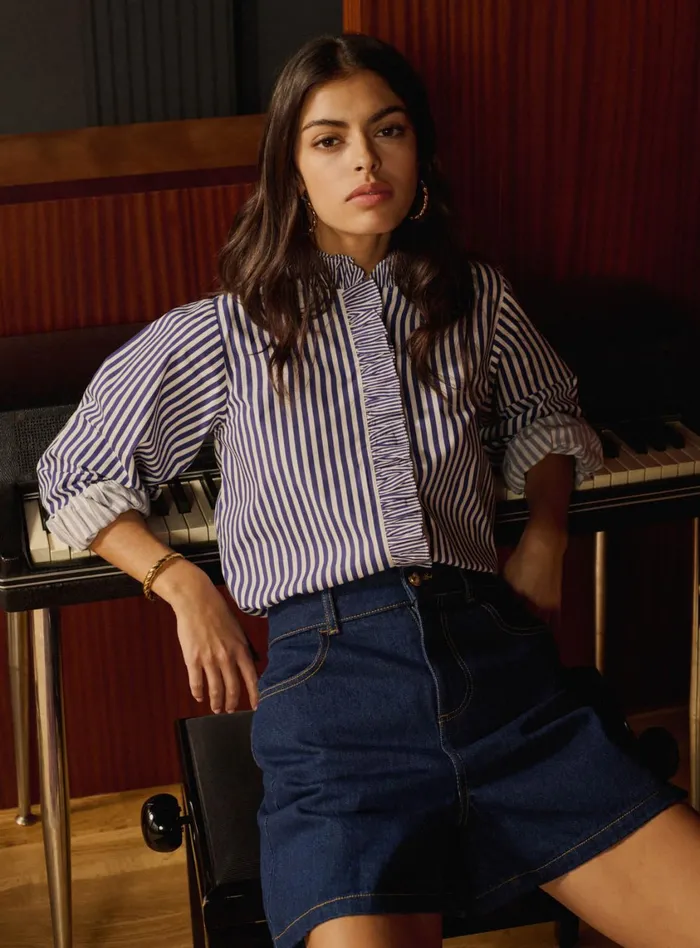 Petite Mendigote Tops Blouses Chemise Talcy Marine 8211 Women