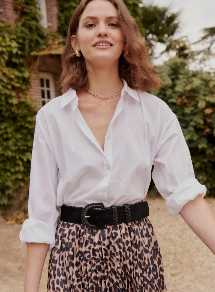 Petite Mendigote Tops Blouses Fw24 Top Tomy Popeline White 8211 Women