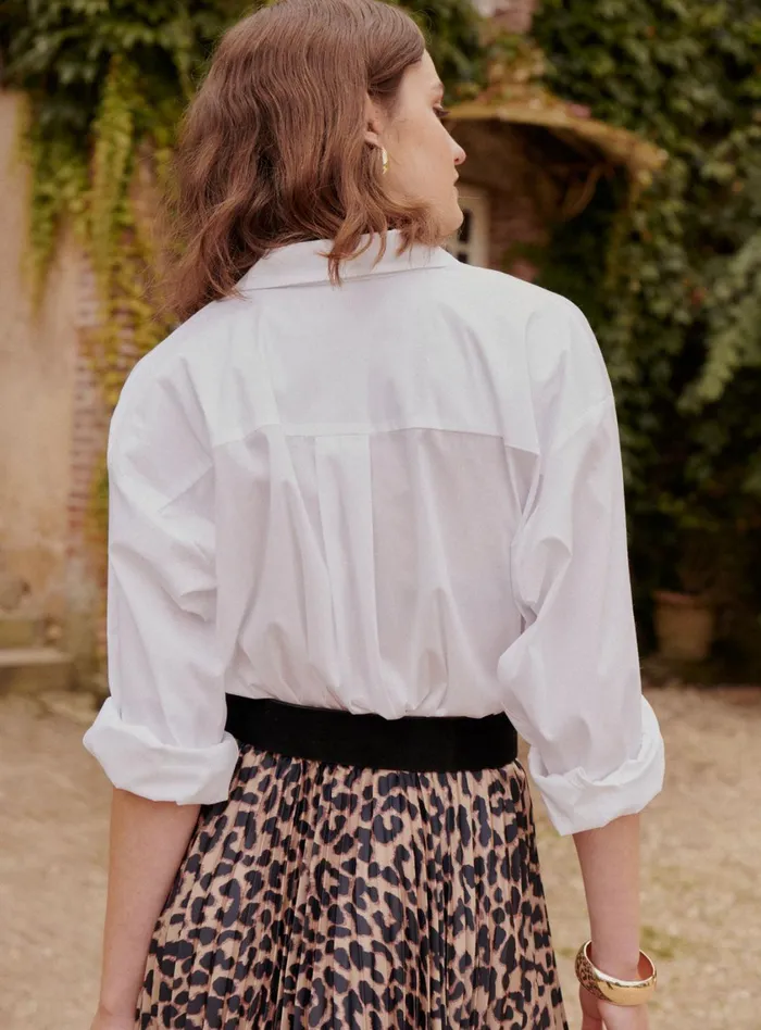 Petite Mendigote Tops Blouses Fw24 Top Tomy Popeline White 8211 Women