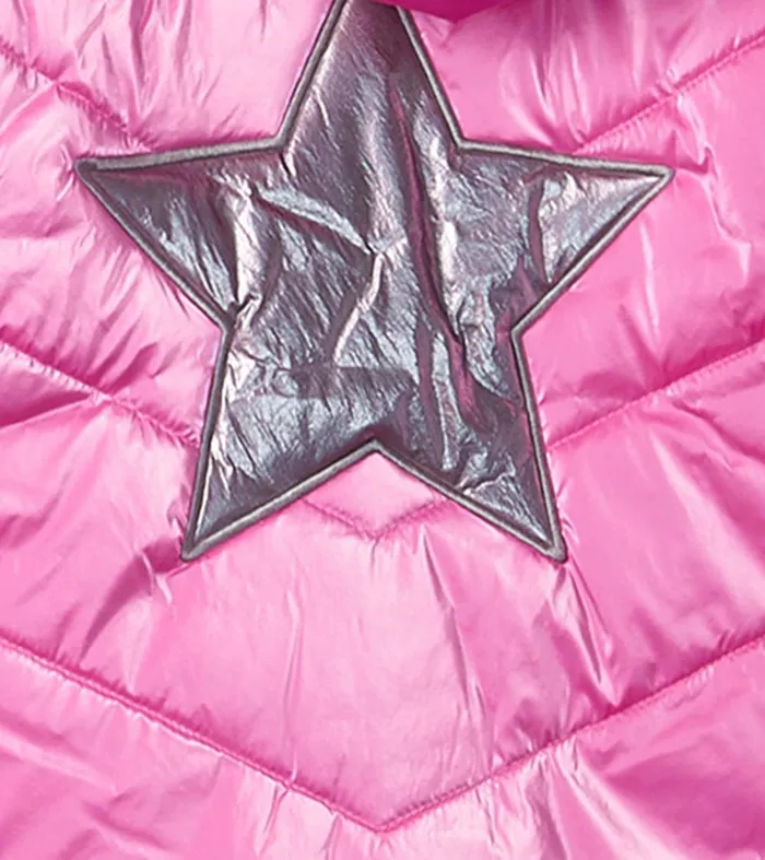 Pink Star Kids Puffer Jacket Hatley