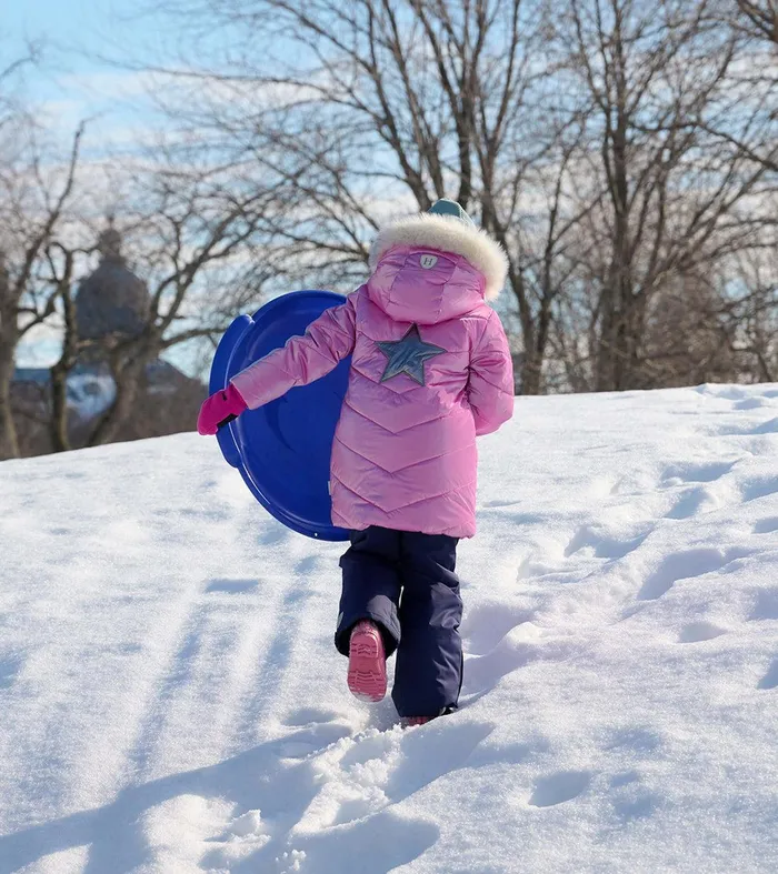 Pink Star Kids Puffer Jacket Hatley