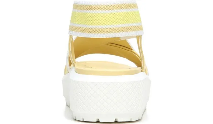 Platform Women Franco Sarto Franco Niko Platform Sandal Light Yellow Leather