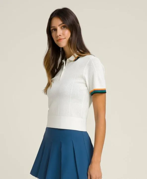 Polos Women Wilson Shrunken Essex Polo Sandrift Polos Women Wilson Shrunken Essex Polo Sandrift