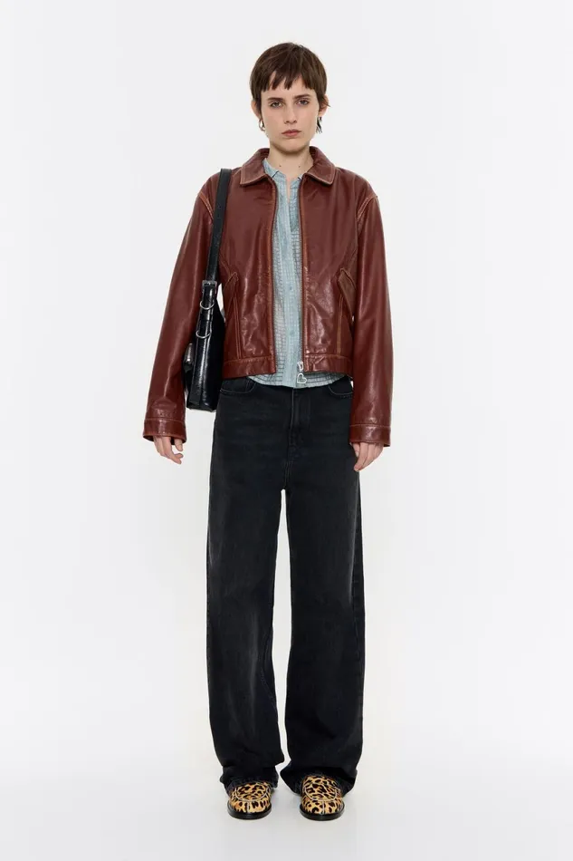 Powder Blue Textured Boxy Shirt Dusty Blue Women Bimba Y Lola Shirts