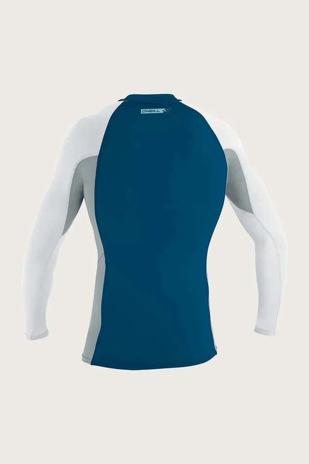 PREMIUM SKINS LS RASH GUARD Ultrablucoolgrywht Men O039NEILL Men039S Wetsuits