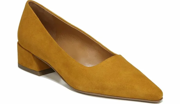 Pumps Women Franco Sarto Sarto Modena Block Heel Pump Ochre Leather