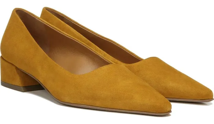 Pumps Women Franco Sarto Sarto Modena Block Heel Pump Ochre Leather