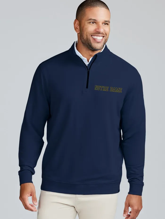 Quarter Zips Men Tasc Performance Cloud French Terry Quarter Zip 8211 Notre Dame