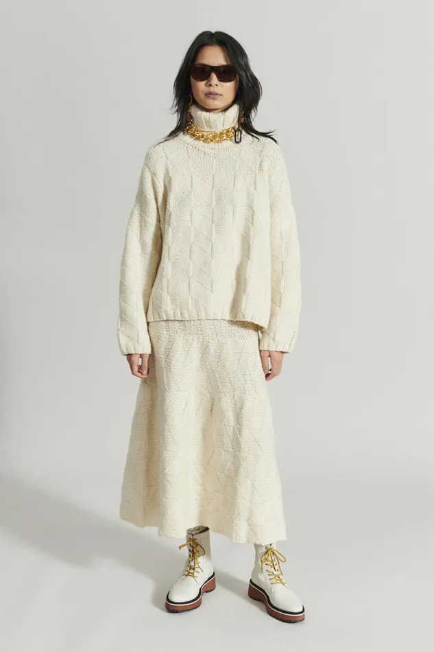 Rachel Comey Knits Women Plano Skirt Natural