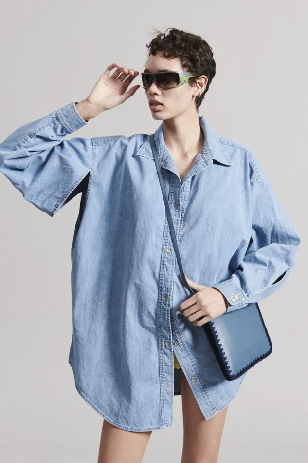 Rachel Comey Shirts Women Ivins Top Celeste
