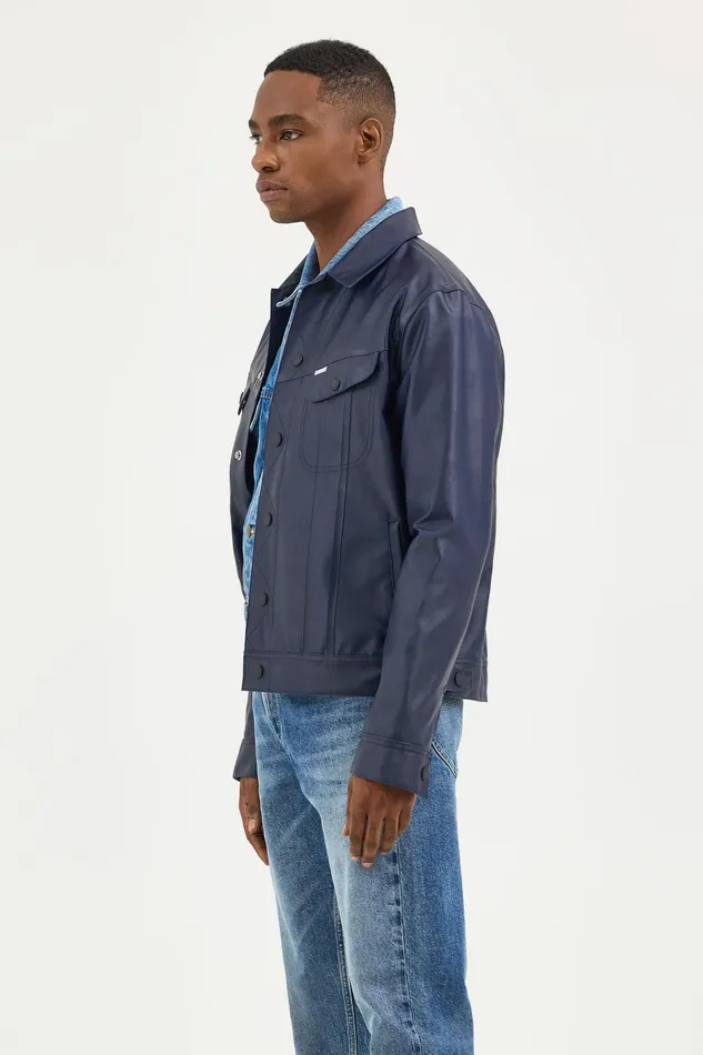 Raincoats Men Stutterheim Lee X STUTTERHEIM Storm Rider Jacket Aviator Navy