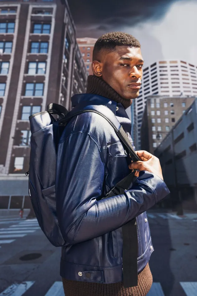 Raincoats Men Stutterheim Lee X STUTTERHEIM Storm Rider Jacket Aviator Navy