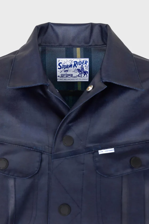 Raincoats Men Stutterheim Lee X STUTTERHEIM Storm Rider Jacket Aviator Navy