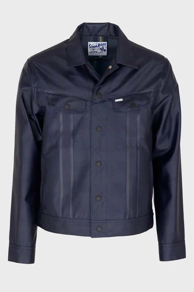 Raincoats Men Stutterheim Lee X STUTTERHEIM Storm Rider Jacket Aviator Navy
