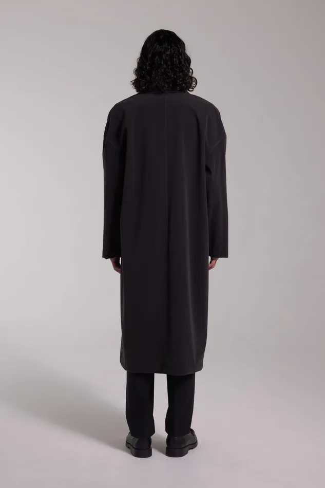 Raincoats Men Stutterheim Rydberg Long Matte Raincoat Black