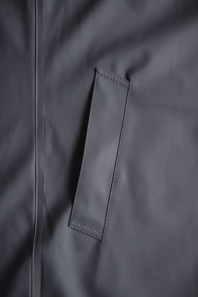 Raincoats Men Stutterheim Stockholm Long Raincoat Charcoal