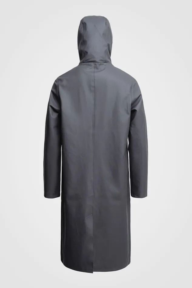 Raincoats Men Stutterheim Stockholm Long Raincoat Charcoal