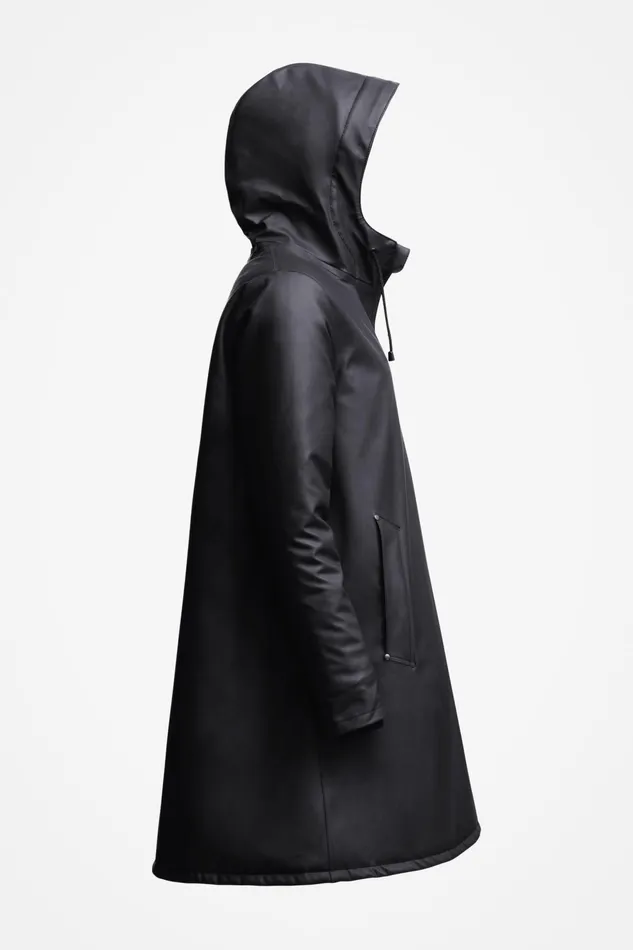 Raincoats Women Stutterheim Mosebacke Winter Jacket Black