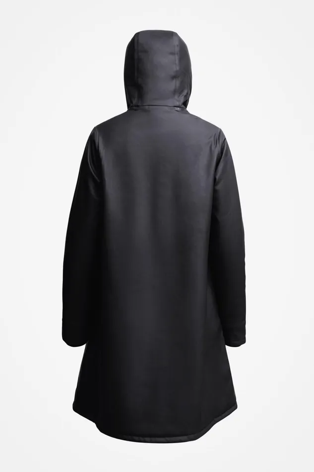 Raincoats Women Stutterheim Mosebacke Winter Jacket Black