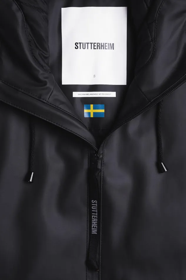 Raincoats Women Stutterheim Mosebacke Winter Jacket Black