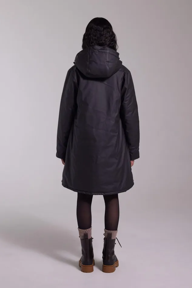 Raincoats Women Stutterheim Mosebacke Winter Jacket Black