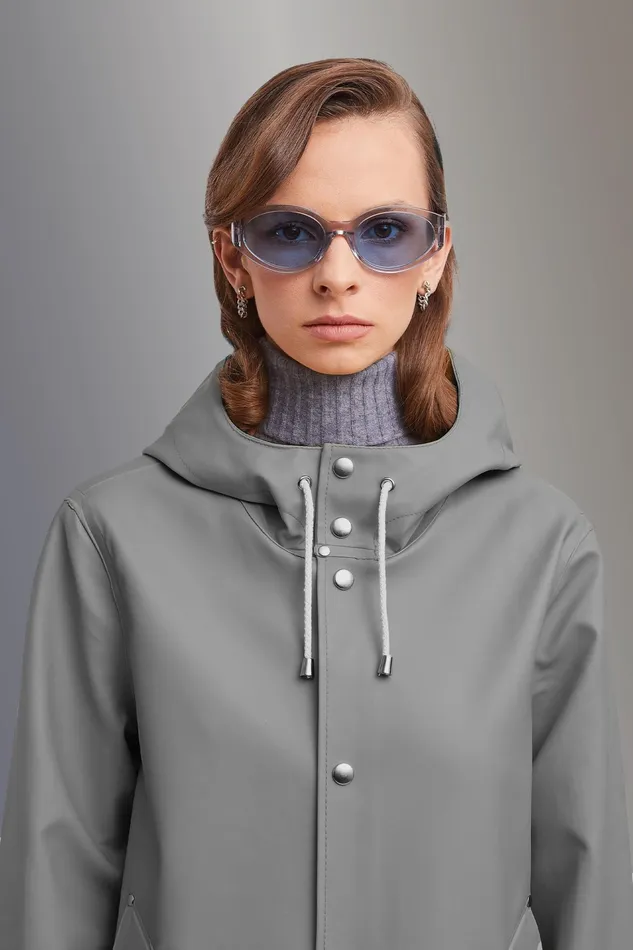 Raincoats Women Stutterheim Stockholm Lightweight Raincoat Grey