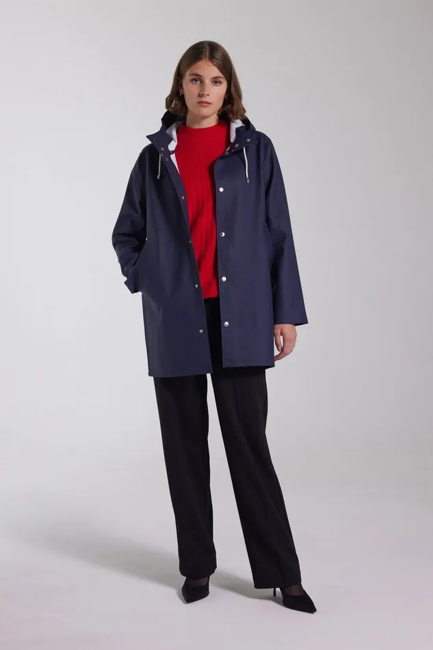 Raincoats Women Stutterheim Stockholm Raincoat Navy