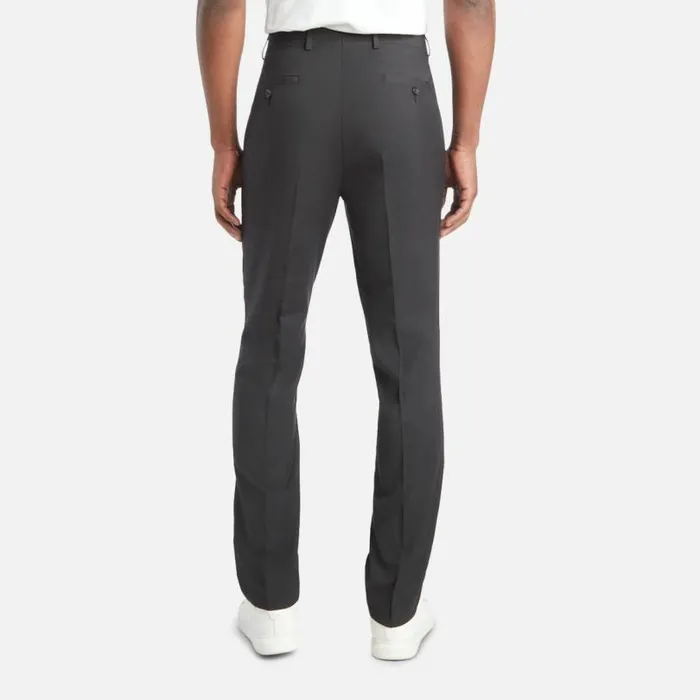 ReadyFlex ModernFit Straight Leg Suit Pant Grey Check Men Kenneth Cole Bottoms