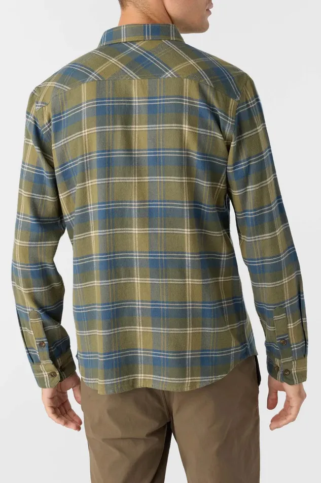REDMOND PLAID STANDARD FIT LONG SLEEVE SHIRT Deep Lichen Green Men O039NEILL Clothing
