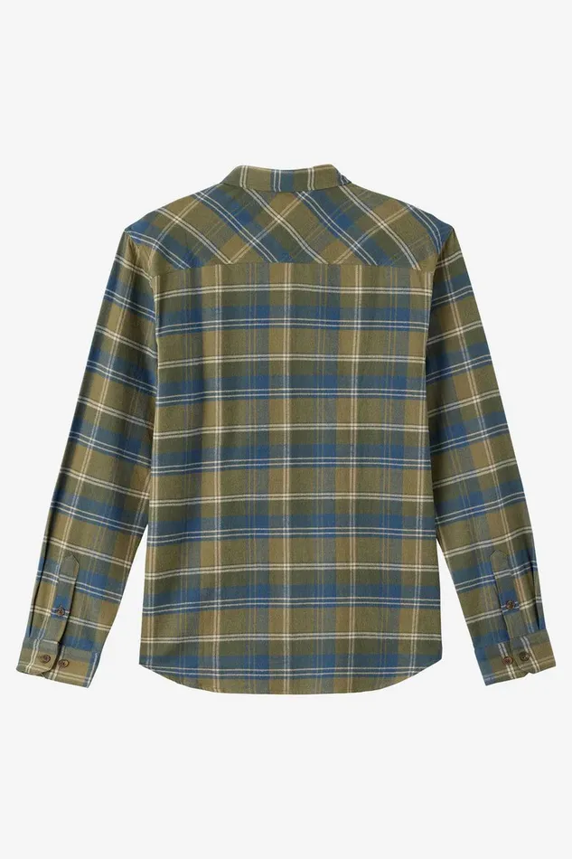 REDMOND PLAID STANDARD FIT LONG SLEEVE SHIRT Deep Lichen Green Men O039NEILL Clothing