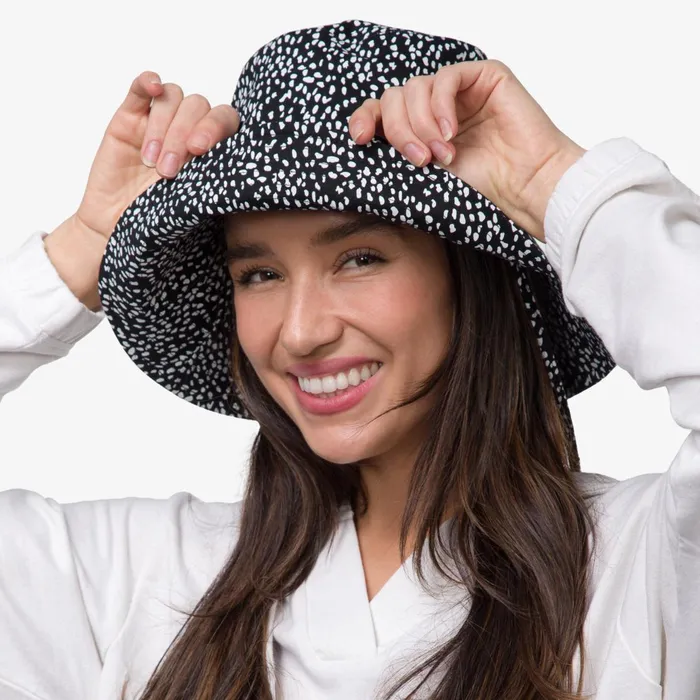 Reef Hats and Beanies Rudy Printed Bucket Hat Abstract Dot 8211 Women Reef Hats and Beanies Rudy Printed Bucket Hat Abstract Dot 8211 Women