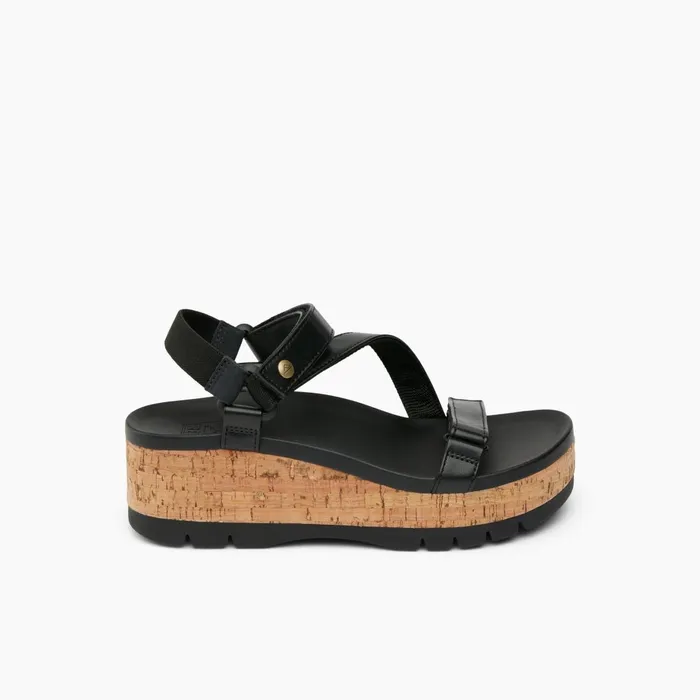 Reef Sandals Vista Higher Luna Black Cork 8211 Women