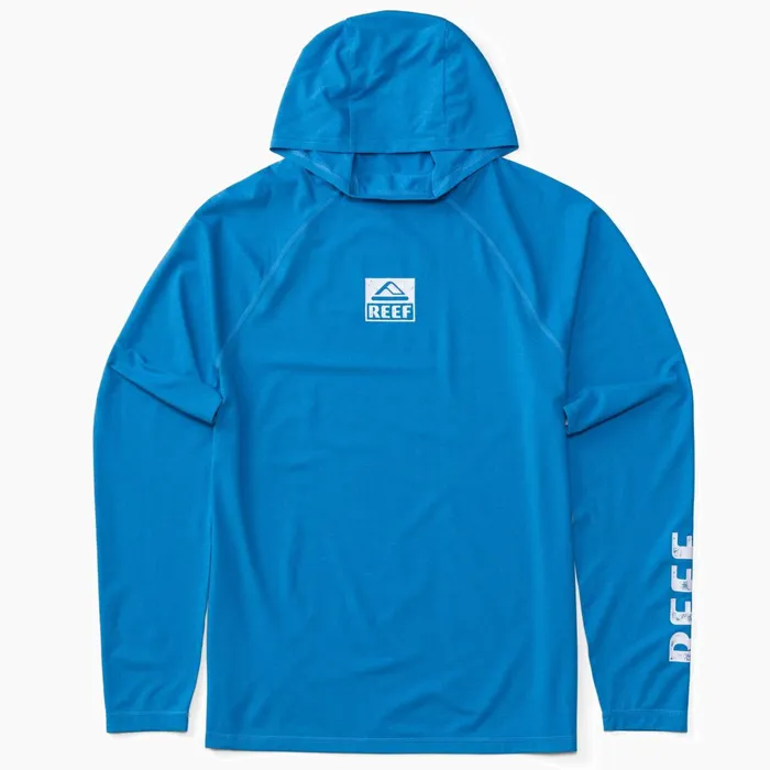 Reef TShirts and Shirts Wellie Long Sleeve Hooded Surf Shirt Upf 50 Brilliant Blue 8211 Men Reef TShirts and Shirts Wellie Long Sleeve Hooded Surf Shirt Upf 50 Brilliant Blue 8211 Men
