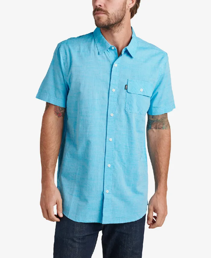 Reef TShirts and Shirts Winfred Woven Shirt Starlight Blue 8211 Men