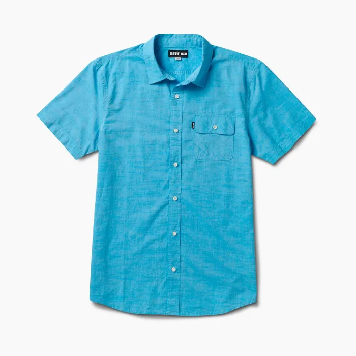 Reef TShirts and Shirts Winfred Woven Shirt Starlight Blue 8211 Men Reef TShirts and Shirts Winfred Woven Shirt Starlight Blue 8211 Men