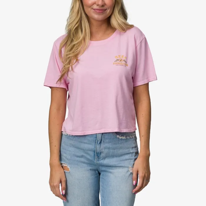 Reef TShirts Tanks and Dresses Super Crop Tee Pink 8211 Women
