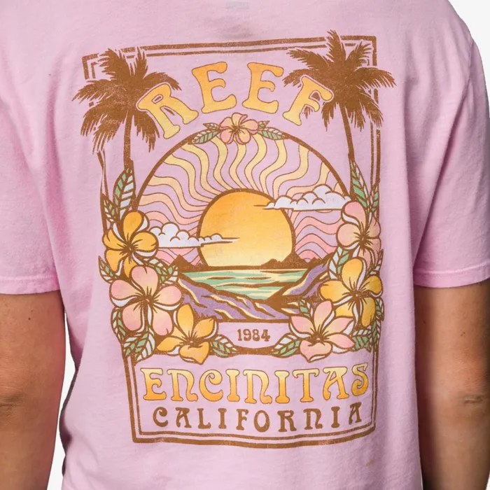 Reef TShirts Tanks and Dresses Super Crop Tee Pink 8211 Women